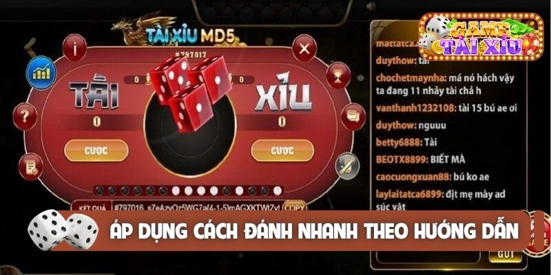 Áp dụng cách đánh nhanh theo hướng dẫn cụ thể