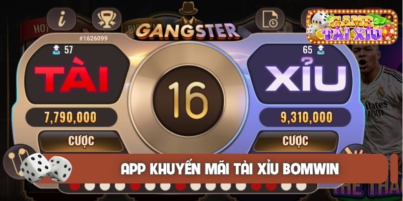 App khuyến mãi Tài Xỉu Bomwin